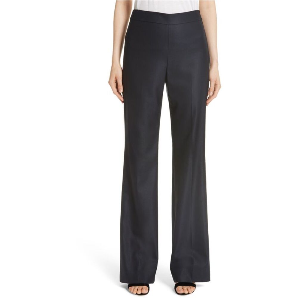 St. John Womens Bird's Eye Straight Leg Casual Pants, NWT